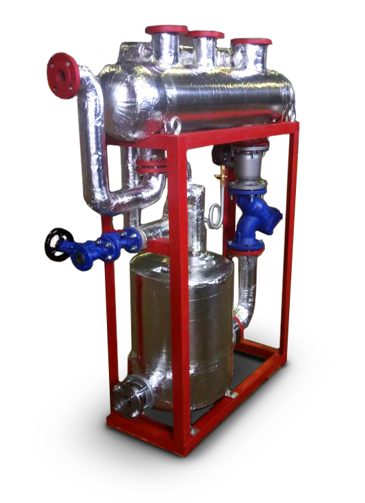 Станции сбора-возврата конденсата c паровыми (механическими насосами)